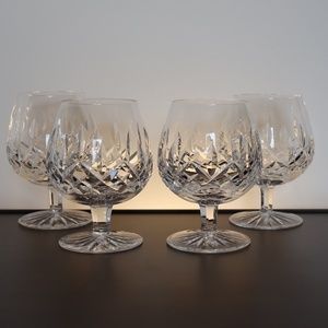 Vintage Waterford Lismore Brandy Glasses Set of 4